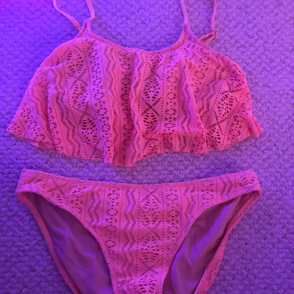 Target peach bikini set